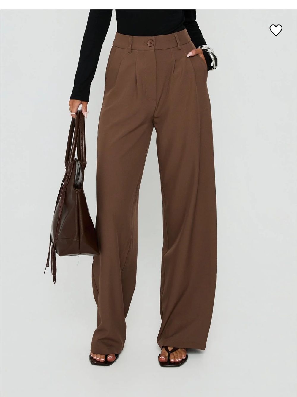 PRINCESS POLLY Archer Pants Brown NWT